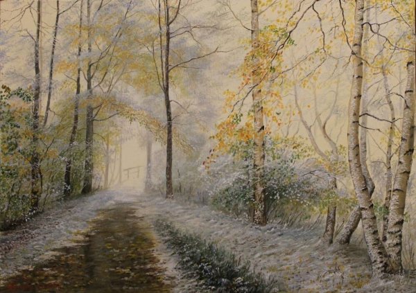 Репродукция м.к.Башкирцевой поздняя осень