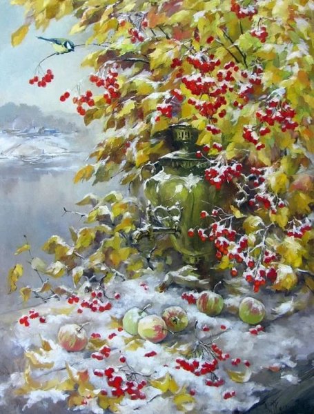 Художник Курицын рябина