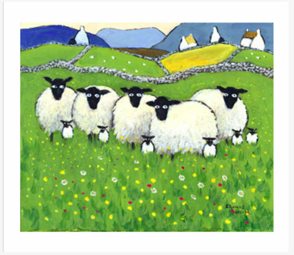 Овечки стадо мультяшные