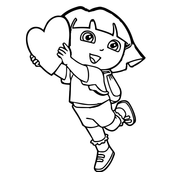 Даша путешественница взрослая раскраска