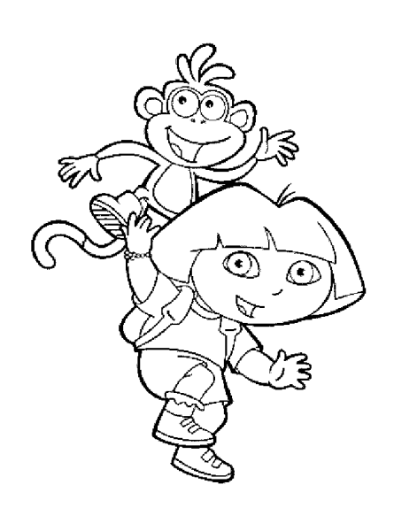 Даша путешественница раскраска башмачок