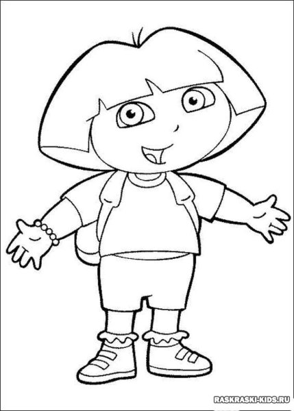 Даша путешественница разукрашка