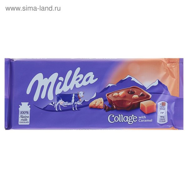 Шоколад Milka collage Caramel 93гр