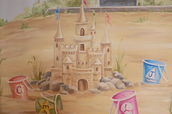 Замок на песке картина