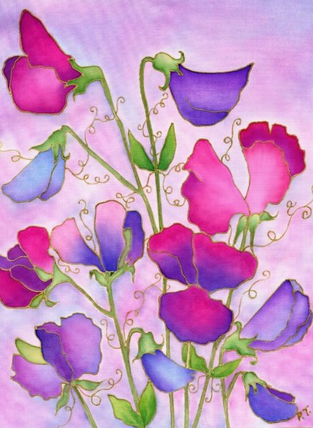 Душистый горошек акрил