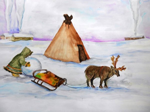 Рисование тундра