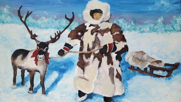 Тундра рисунок