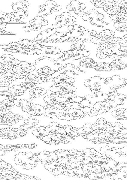 Китайский узор облака