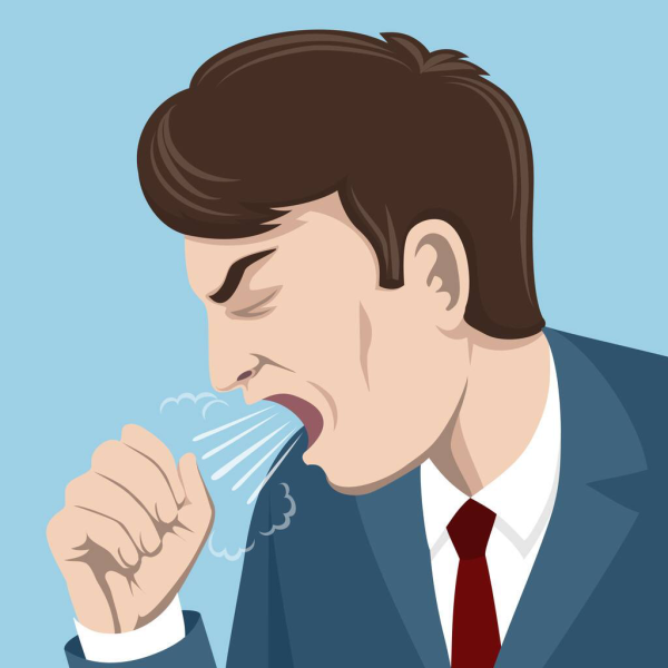 Покашливание рисунок