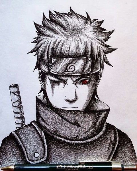 Шисуи Учиха для срисовки