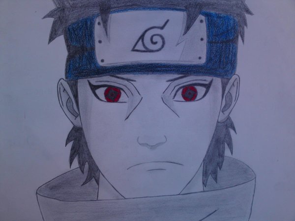 Наруто Итачи и Шисуи карандашом