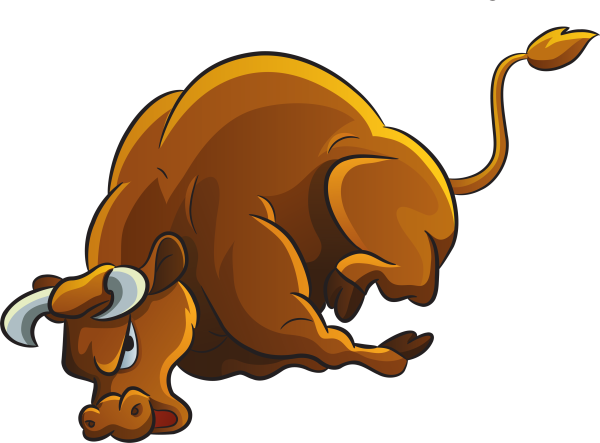 Бык на прозрачном фоне