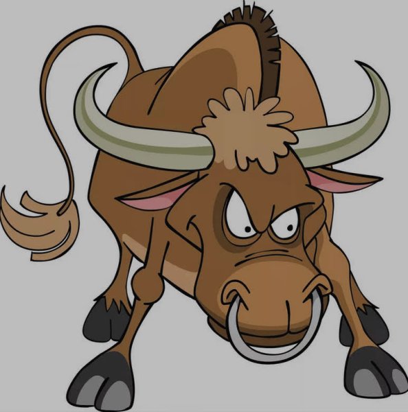 Бык картинка для детей