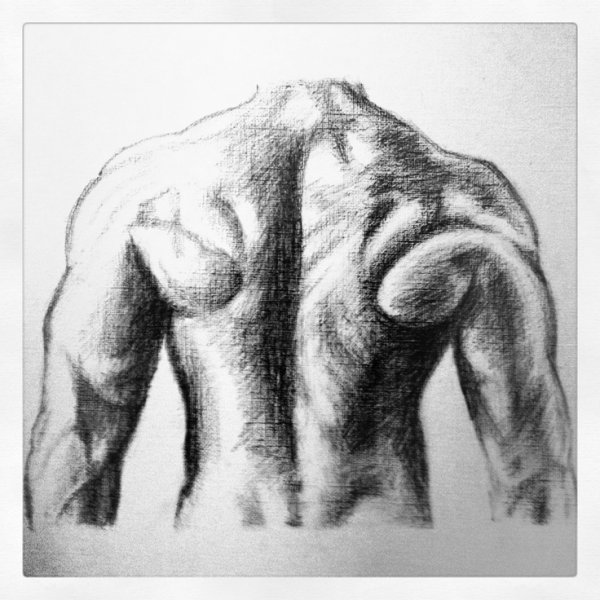 Спина карандашом