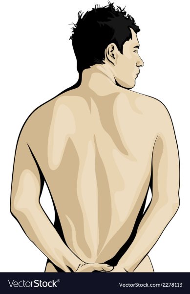 Мужчина со спины рисунок
