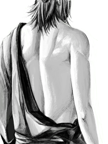 Человек сзади аниме