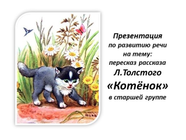 Л Н толстой котенок