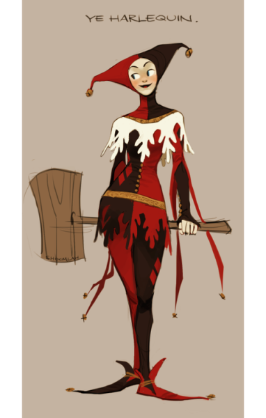 Театральный костюм карандашом