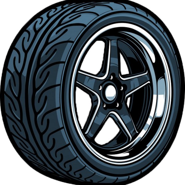 Автомобильное колесо мультяшный