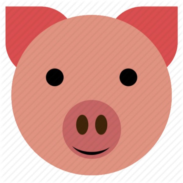 Маска поросенка трафарет