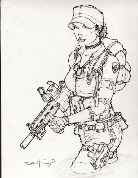 Солдат рисунок карандашом