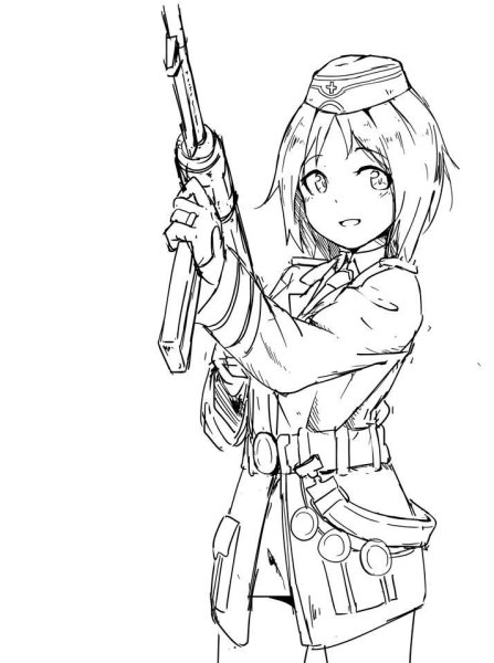 Военный с семьей мультяшная