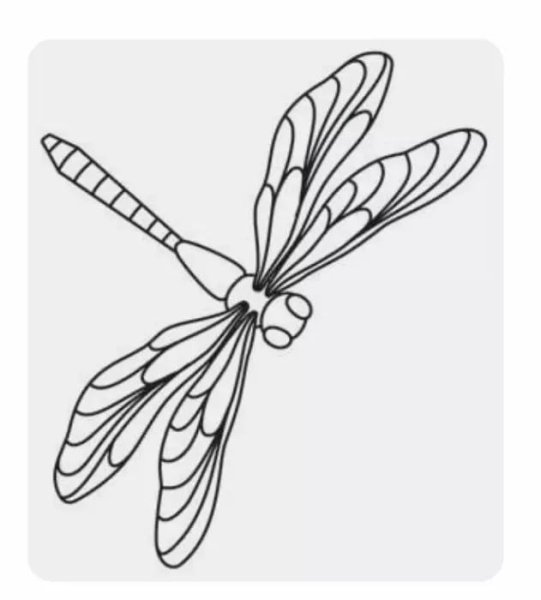 Стрекоза стилизация
