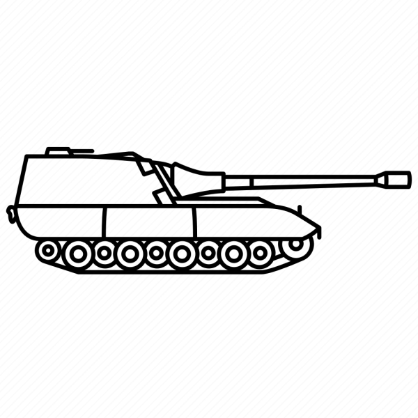 Танк Яга е 100 сбоку