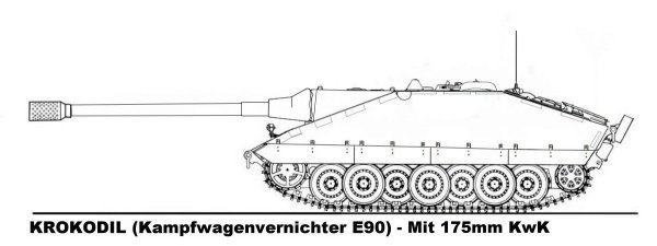Jagdpanzer e 100 чертеж