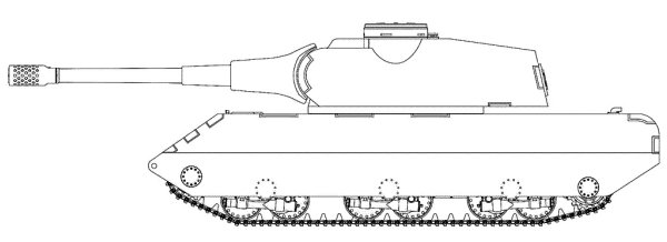 Танк ВК 100.01 P чертеж
