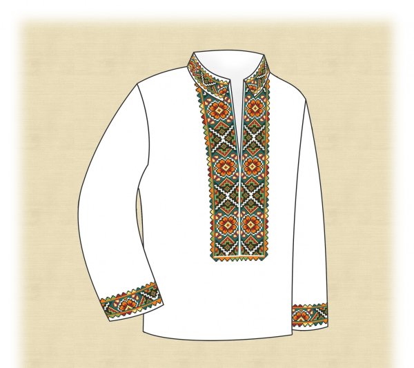 Орнамент русской рубахи рисование для детей