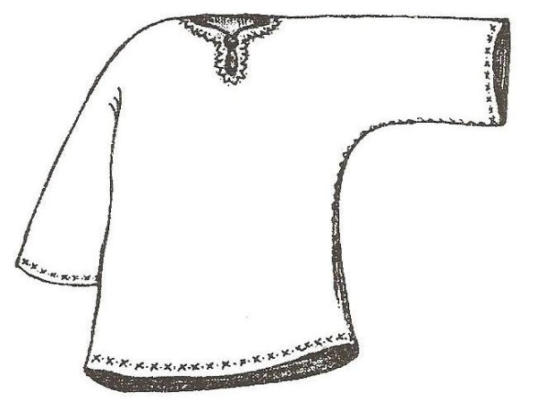 Трафарет рубахи косоворотки