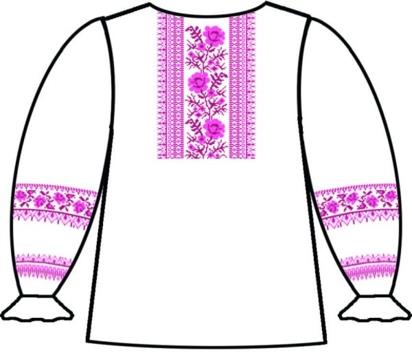 Вышиванка трафарет