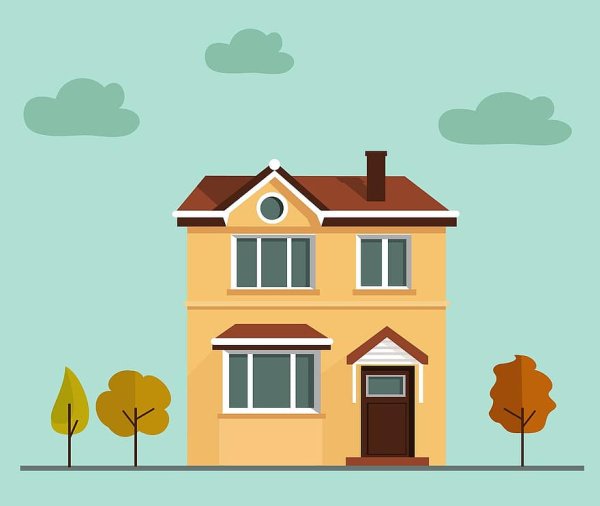 Дом векторное изображение