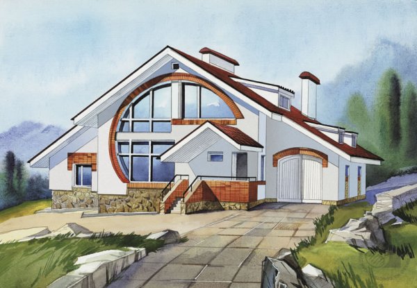 Проекты домов рисунки