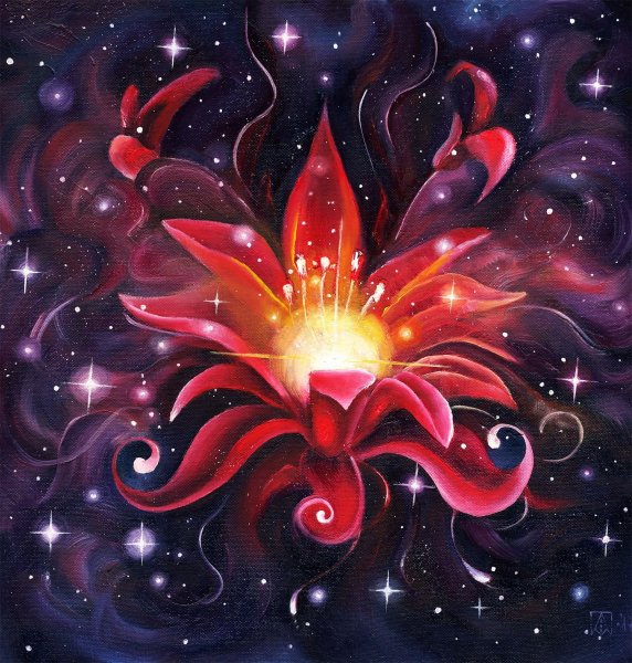 Волшебный цветок рисование