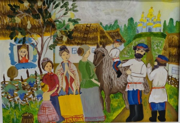 Рисование на тему казачества