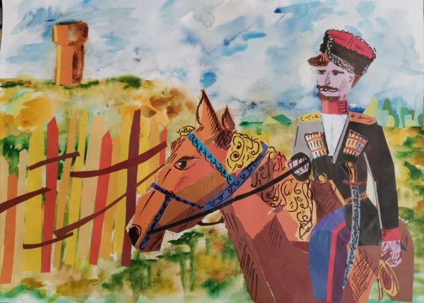 Казаки раскраска