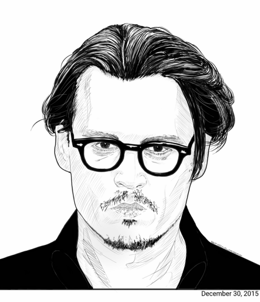 Джонни Депп скетч