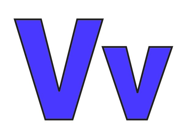 Большая буква v