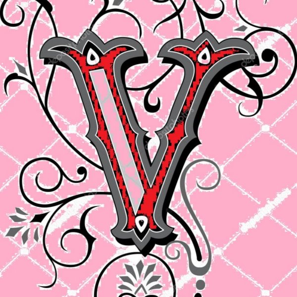 Красивая буква v