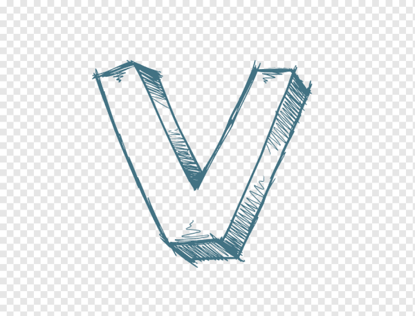 Крутая буква v