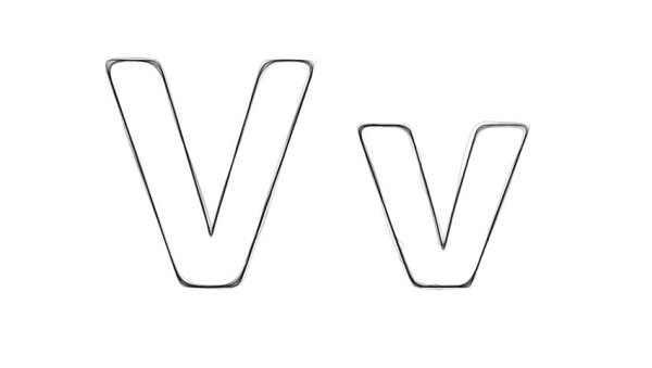 Буква v раскраска