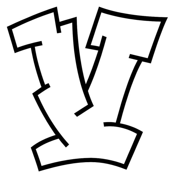 Буква v граффити