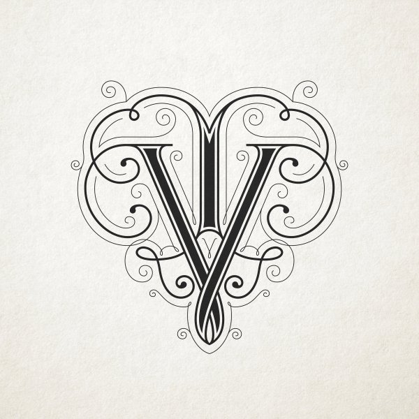 Стилизованная буква v