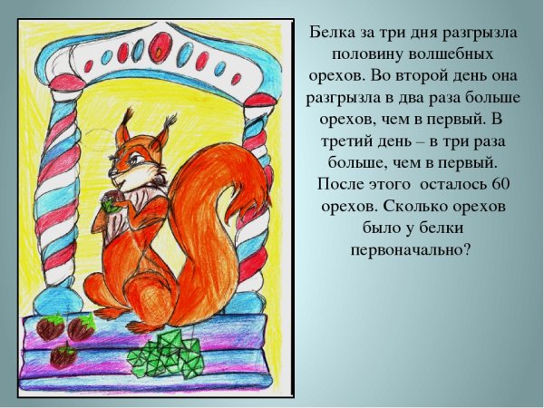 Отрывок про белку из сказки