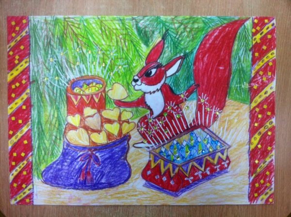 Белка песенки поет иллюстрации