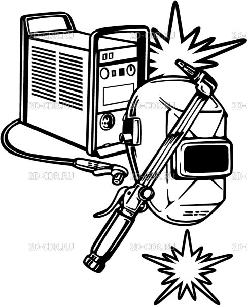 Сварочный аппарат силуэт