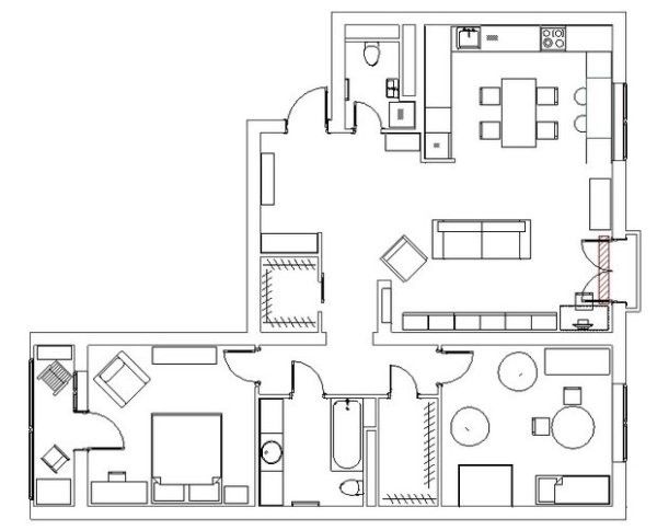 План квартиры карандашом