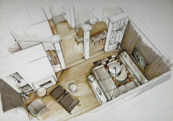 План интерьера